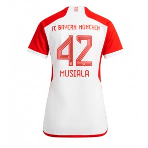 Bayern Munich Jamal Musiala #42 Replika Hjemmebanetrøje Dame 2023-24 Kortærmet